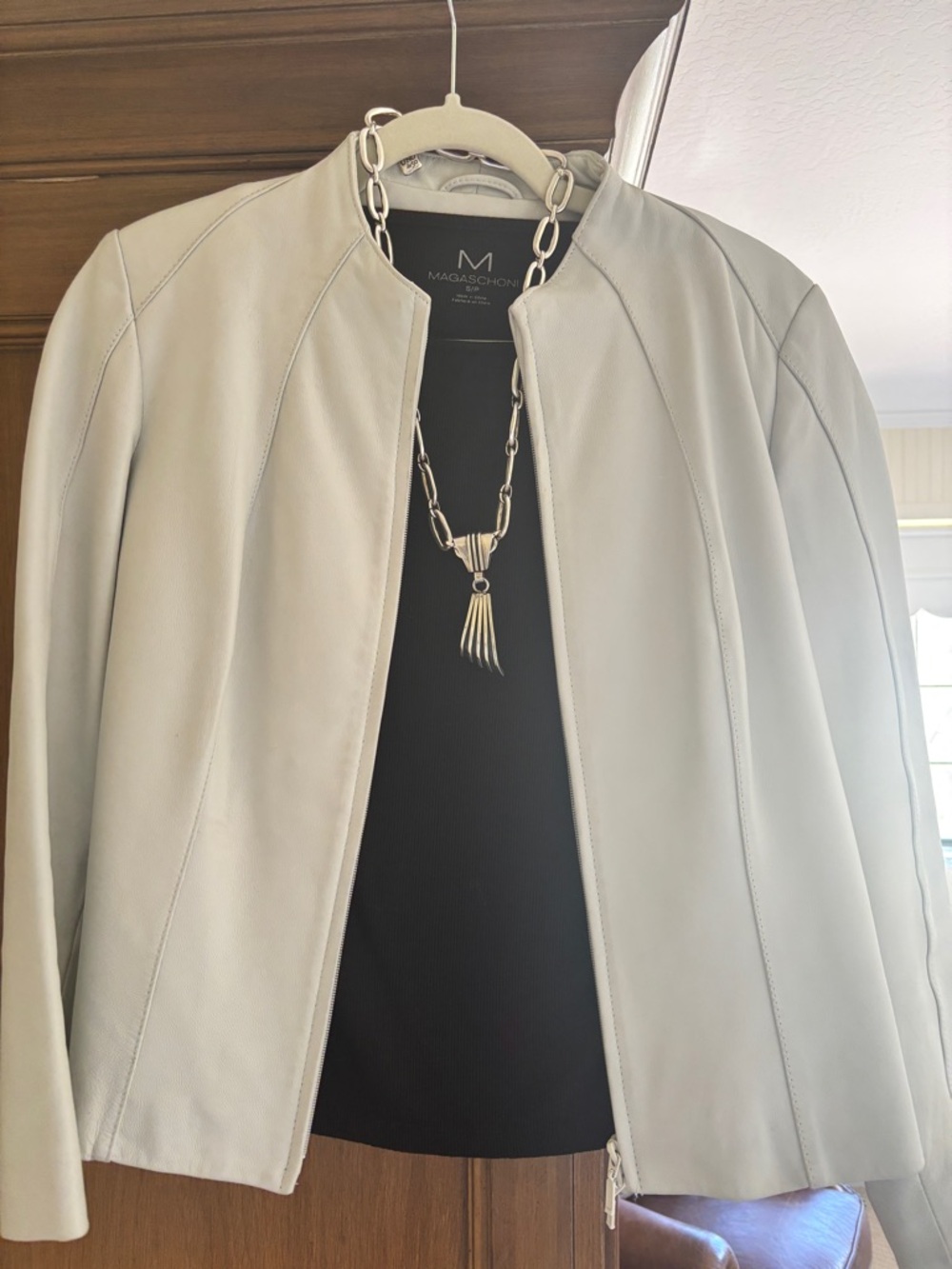 Leather jacket by DANIER, Size Small